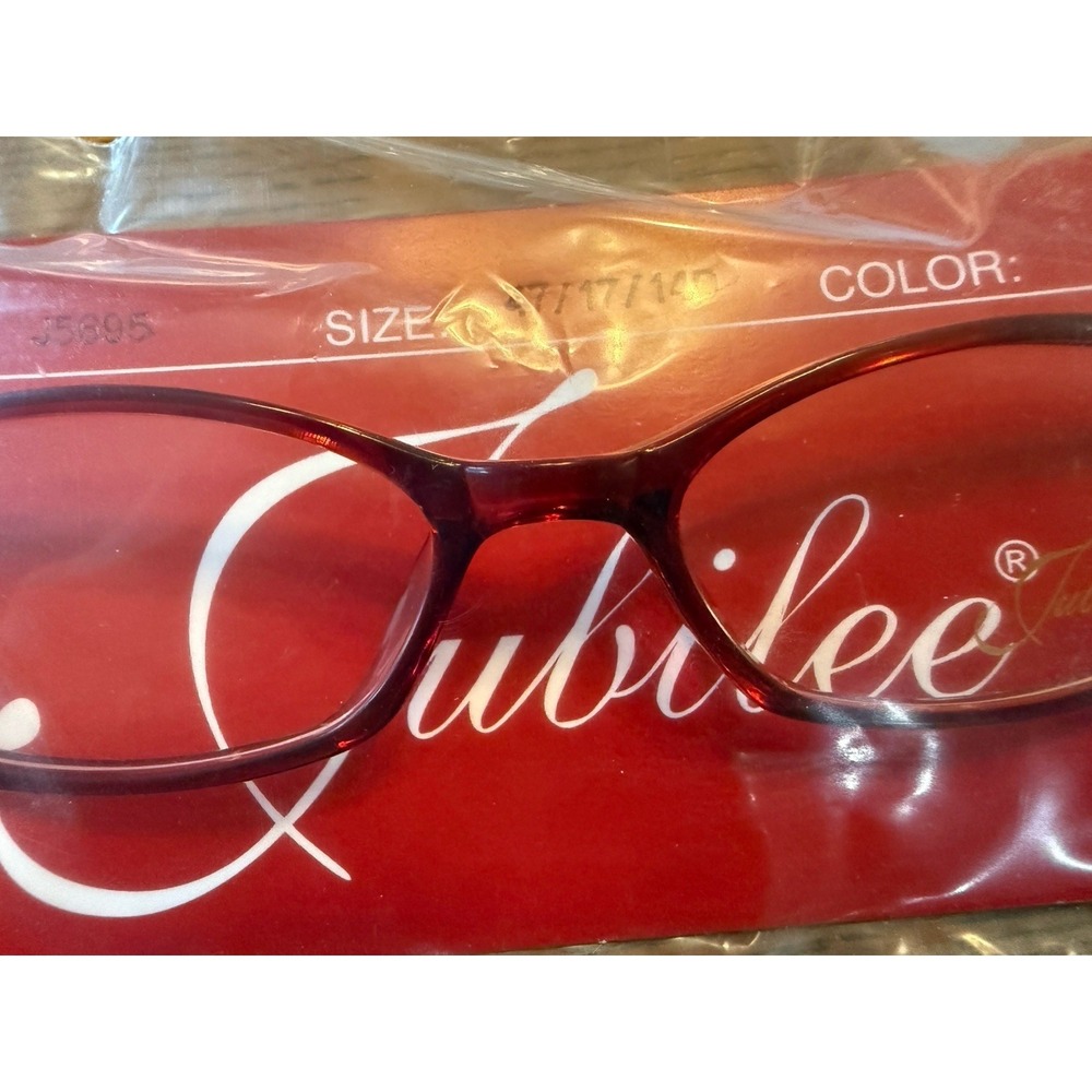 NWT Jubilee 5695 Rose Red Design Plastic AUTHENTIC EYEGLASSES FRAME RX 47-17-140 - Picture 2 of 8